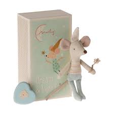 Maileg Tooth Fairy Mouse - Little Brother in Matchbox