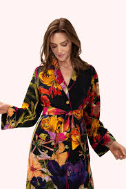 Powder Luxury Satin Gown - Midnight Posy