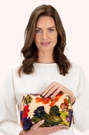 Powder Quilted Wash Bag - Cream Posy
