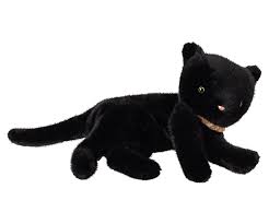 Maileg Sleeping Kitten Plush - Black