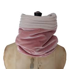 Anna Falcke Velvet Snood - Flamingo Pink