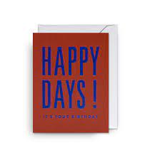 Mini Card - Happy Days