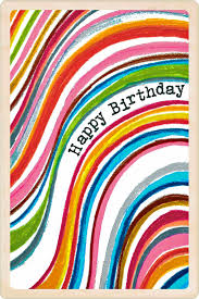 Wooden Postcard - Happy Birthday