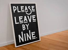 A3 Print - Please Leave By NIne