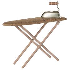 Maileg Miniature Iron & Ironing Board - Off White