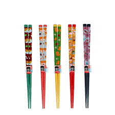 Children's Bamboo Chopsticks (Pack of 5 Pairs)