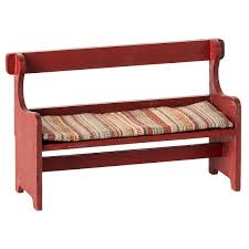 Maileg Mouse Bench - Red