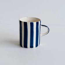 Musango Demi Candy Stripe Mug - Blue