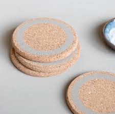 Cork Coaster Set - Earth Clay