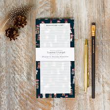 Toasted Crumpet Christmas Dogs Magnetic Shopping List