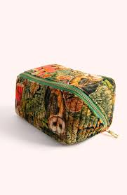 Powder Quilted Make Up Bag - Wild Woodland Owl