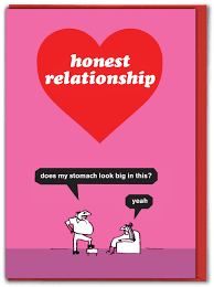 Modern Toss Valentines Card - Honest Relationship