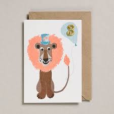 Confetti Pets Card - Lion Age 3