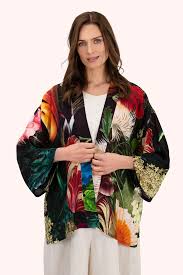 Powder Mid-Length Kimono - Opulant Florals