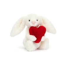 Jellycat Bashful Red Love Heart Bunny