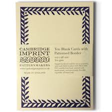 Cambridge Imprint Pack of 10 Patterned Postcards - Twilight