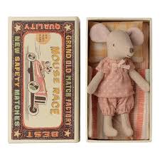 Maileg Big Sister Mouse In A Matchbox