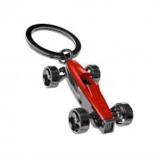 Metalmorphose Keyring - Red Racing Car