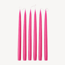 6 Taper Candles 35 - Light Cherry