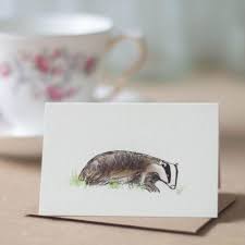 Papersheep Mini Card - Badger