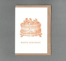 Letterpress Card - Birthday Cake