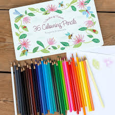 36 Colouring Pencils in a Tin - Nature