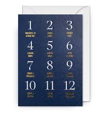Christmas Card - The Twelve Days Of Christmas