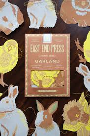 East End Press Rabbit Sewn Garland