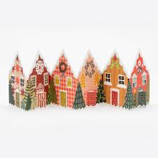 Concertina Card - Christmas Houses