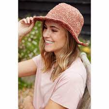 SALE WAS £21.95 NOW £14 Pachamama Hemp/Cotton Hat - Terracotta