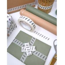 50m White Paper Tape - Wildflower
