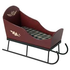Maileg Mini Sleigh - Red
