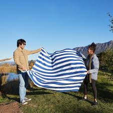 Dock & Bay Large Picnic Blanket - Whitsunday Blue