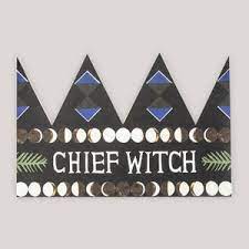 Party Hat Card - Chief Witch