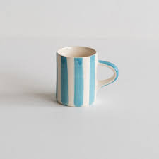 Musango Candy Stripe Espresso Cup - Turqouise