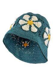 Pachamama Cotton Bucket Hat - Daisy Teal