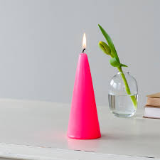 Cone Candle - Large & Small in 4 colourways