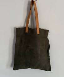 Portrait Jute Bag - Dark Grey