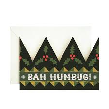 Party Hat Card - Bah Humbug