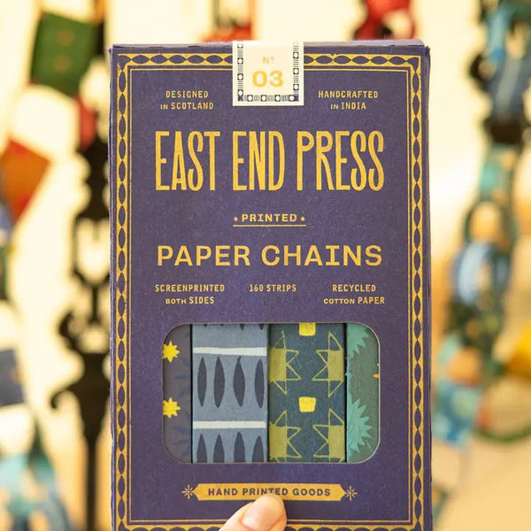Paper Chain Kit - Blue & Yellow