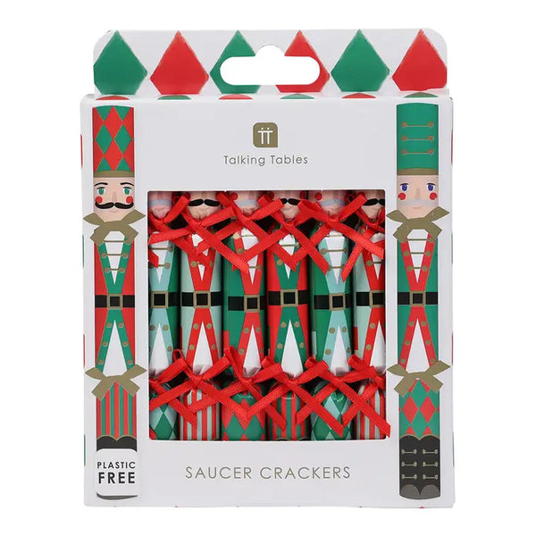 Mini Nutcracker Saucer Cracker - Pack of 8