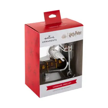 Collectable Bauble - Harry Potter™ Trolley with Trunk & Hedwig the Owl