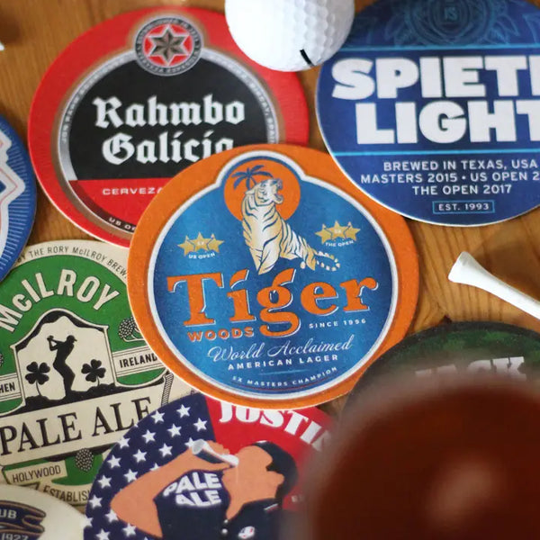 Golf Themed Beer Mats