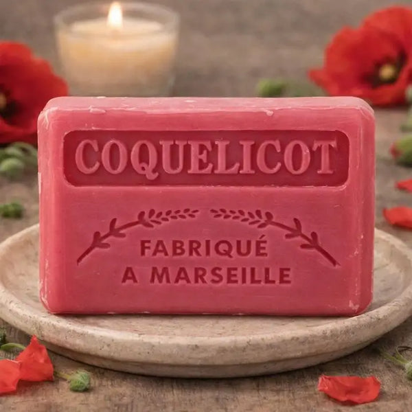 French Market Soap 125g - Coquelicot