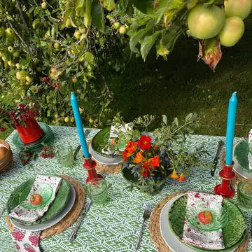 Green Ladder Tablecloth