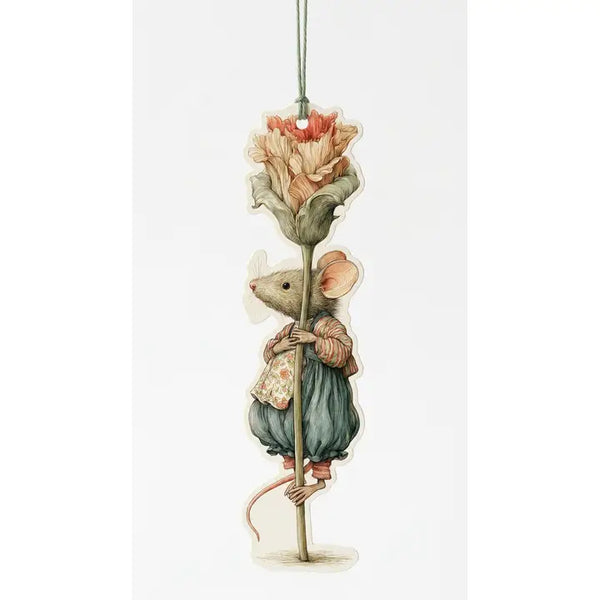 Hanging Card - Flower Mouse
