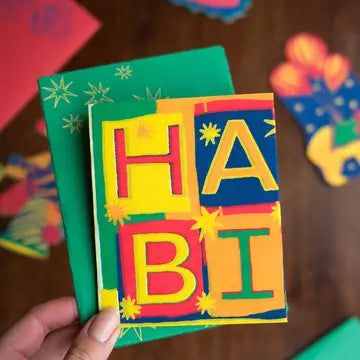 Birthday Concertina card