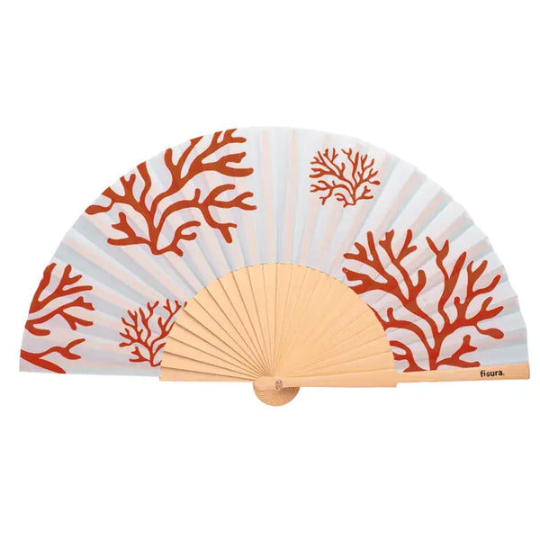 Hand Fan - Coral