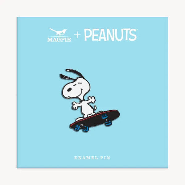 Peanuts Enamel Pin - Skateboard