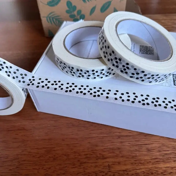 Black & White Polka Dot Paper Tape